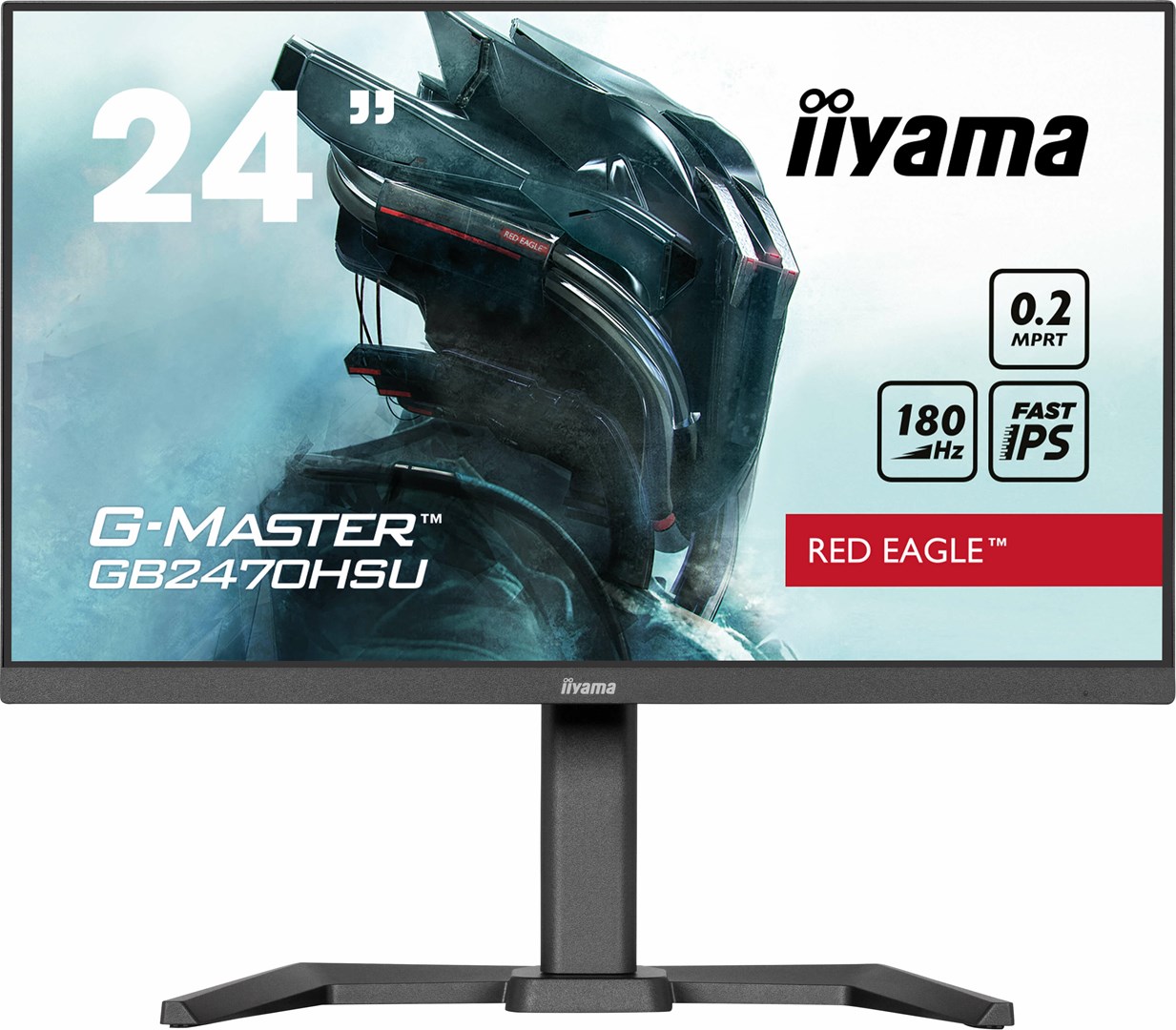 iiyama G-MASTER GB2470HSU-B6 kompiuterio monitorius 60,5 cm (23.8") 1920 x 1080 pikseliai „Full HD“ LCD Juoda