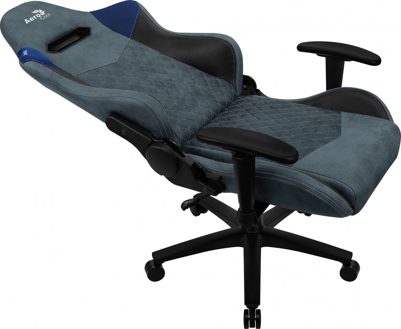 Aerocool DUKE AeroSuede Universali kompiuterinių žaidimų kėdė Juoda, Mėlyna - Image 6